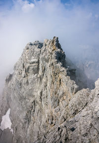 Scenic view of rocky mountains against sky