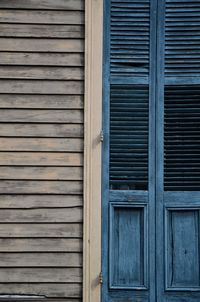 Full frame shot of closed shutter of building