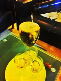 Close-up of drink on table