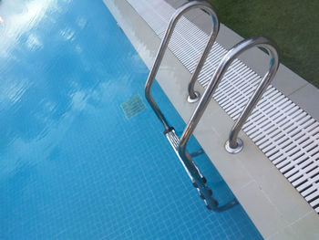 High angle view of swimming pool