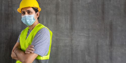 Portrait of man working