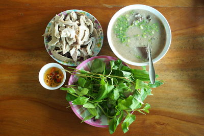 Close-up of food on table