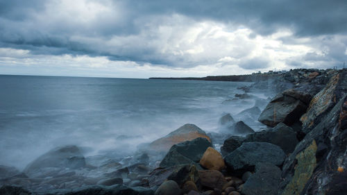 Scenic view of sea against sky