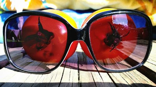 Close-up of sunglasses