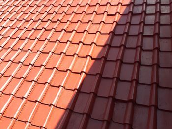 Full frame shot of roof tiles