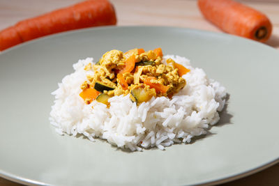 Close-up of food in plate