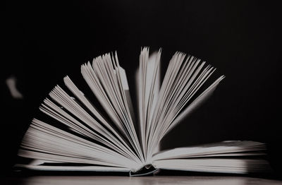 Close-up of open book