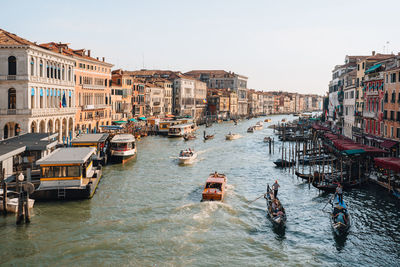 Boats in river