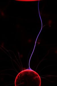 Close-up of star over black background