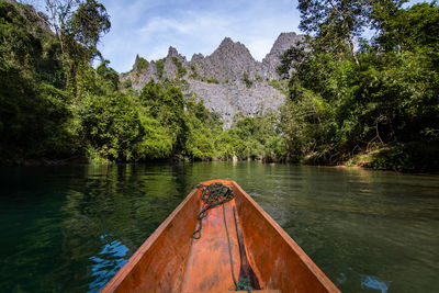 Scenic view of river against sky