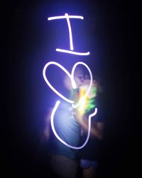 Light trails at night
