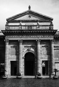 Low angle view of historical building