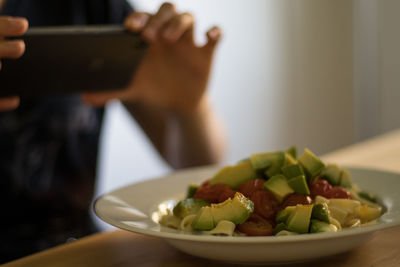 Close-up of food in plate