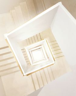 Directly above shot of spiral staircase