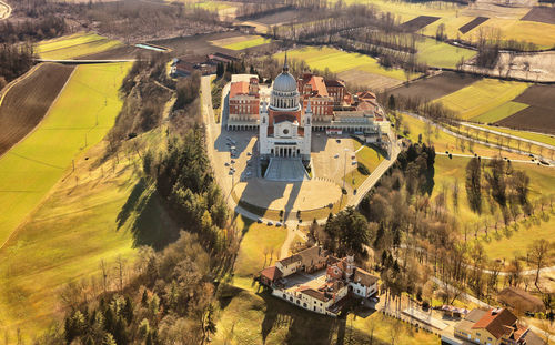 High angle view of landscape