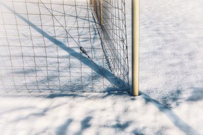 Close-up of snow on land