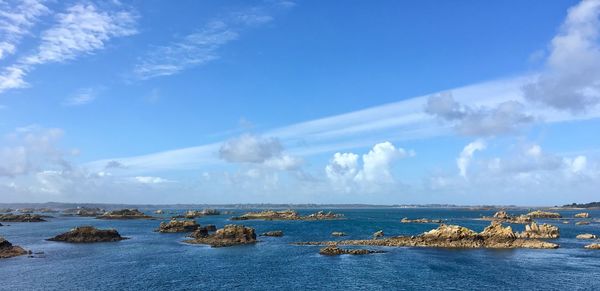 Panoramic view of sea against sky