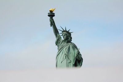 Low angle view of statue