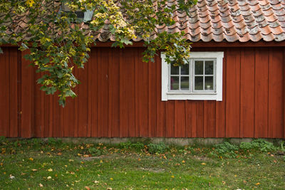 Exterior of wooden house