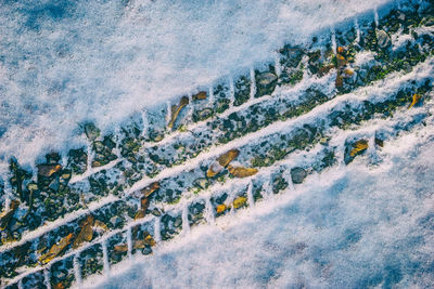 Panoramic shot of snow on mountain