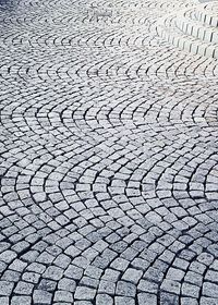 Full frame shot of cobblestone walkway