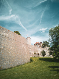 View of fort against sky