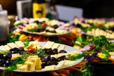 Close-up of fruits on table