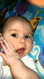 Close-up portrait of baby boy