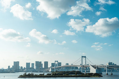 Tokyo's cityscape at odaiba