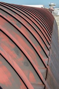 High angle view of roof against building