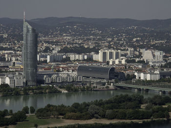 Vienna at the danube river