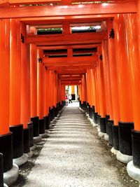 Columns at the shinto shrine