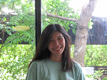 Portrait of a smiling young woman