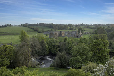 The ruins of egglestone abbey near castle barnard in county durham, uk