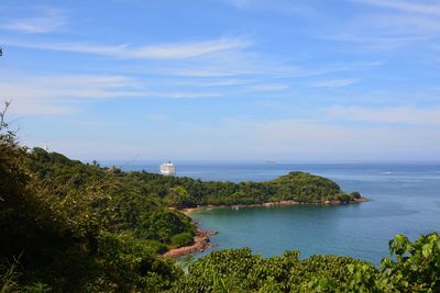 Scenic view of sea against sky