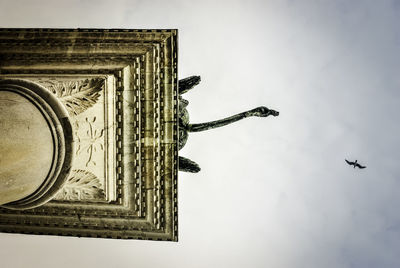 Low angle view of statue