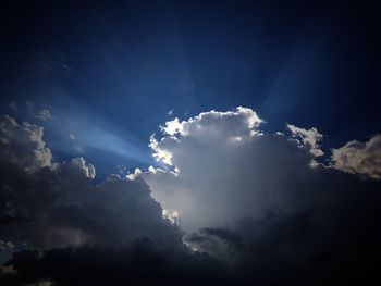 Low angle view of clouds in sky