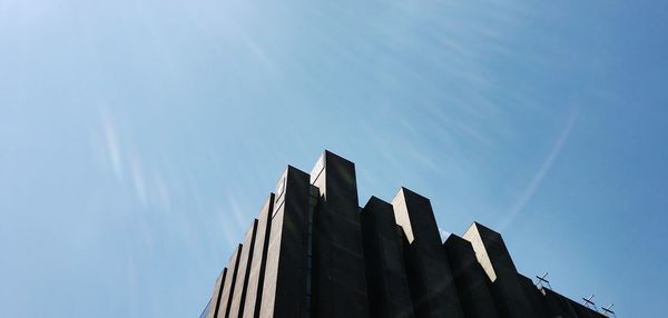 Low angle view of modern building against sky