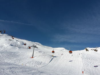 Ski lifts in königsleiten, austria