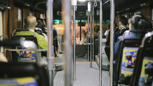 People in train