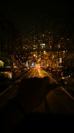 City street at night