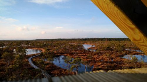 Scenic view of landscape against sky