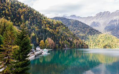 Mountain lake ritsa, abkhazia