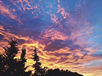 Low angle view of cloudy sky