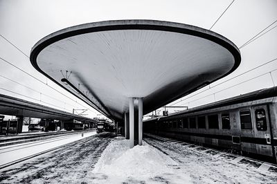 Railroad station platform