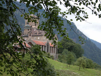 Built structure with trees in background