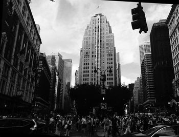 City street with buildings in background