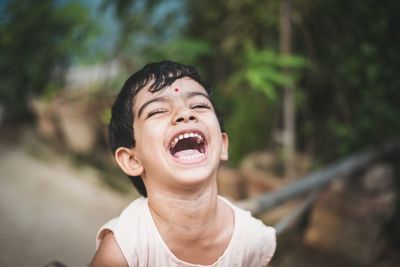 Portrait of a smiling boy