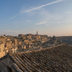 The panorama of the splendid city of matera