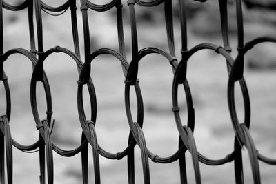 Full frame shot of metal fence